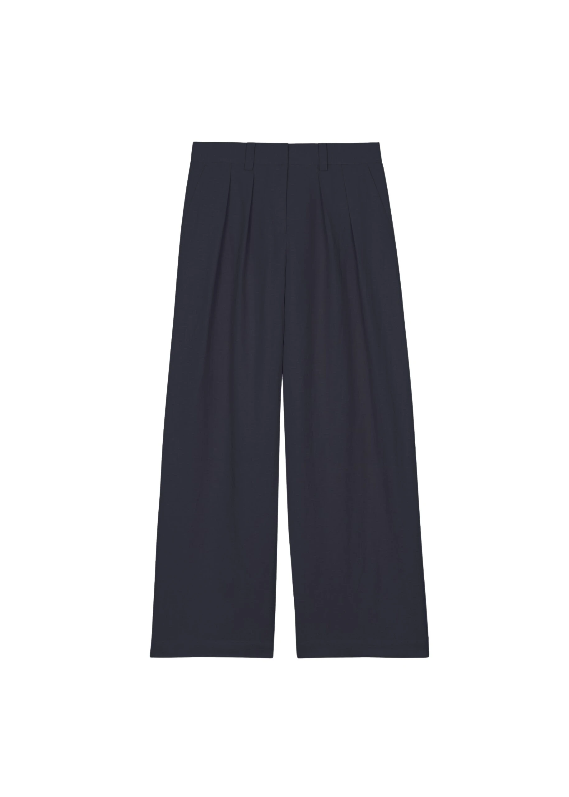 The-Frankie-Shop-Daytona-Pleated-Trousers-Navy-coveti-scaled59801_nobg The Frankie Shop Daytona Pleated Trousers - Navy - Oversized Minimalist Pants in Blue - Shop at Luxury Shoes