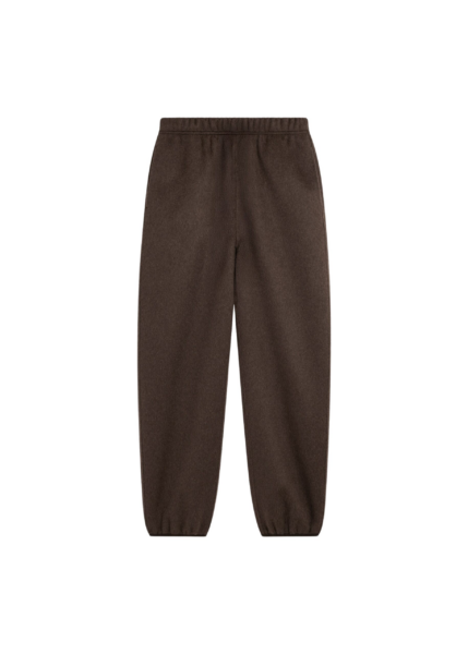 The Frankie Shop Delancey Wool Joggers - Brown Melange - Oversized Minimalist Pants in Beige - Shop at Luxury Shoes 