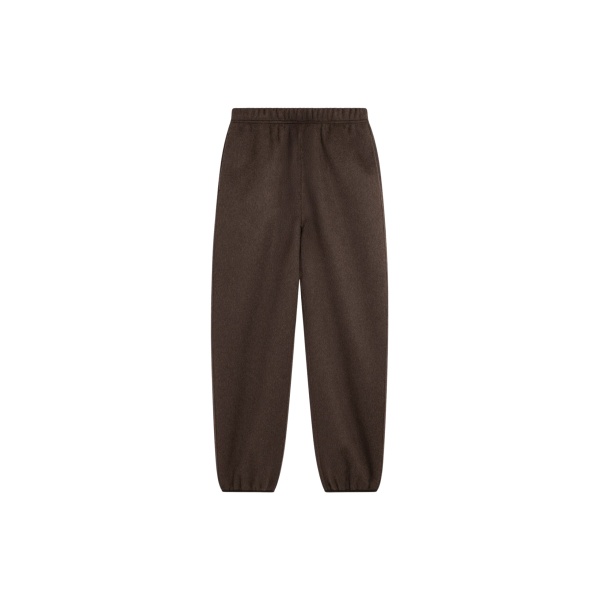 The Frankie Shop Delancey Wool Joggers - Brown Melange - Oversized Minimalist Pants in Beige - Shop at Luxury Shoes 