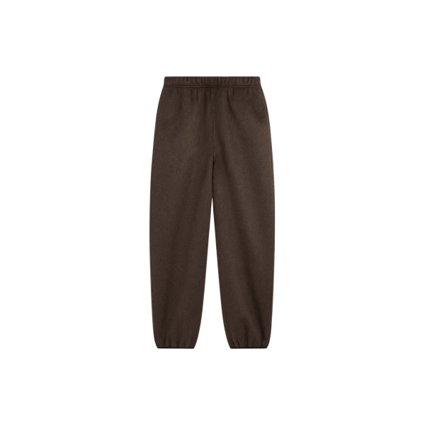 The Frankie Shop Delancey Wool Joggers - Brown Melange - Oversized Minimalist Pants in Beige - Shop at Luxury Shoes 