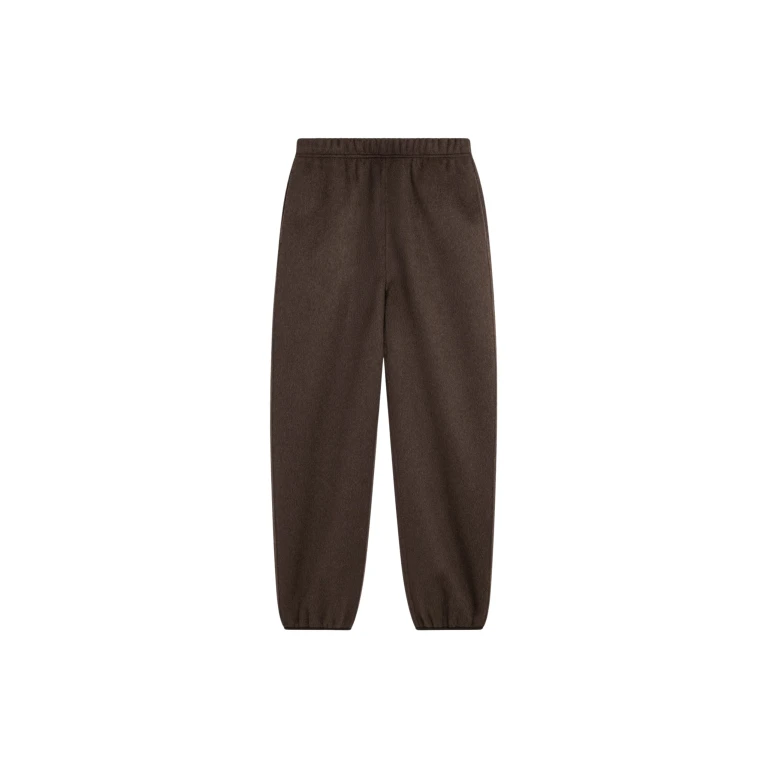 The Frankie Shop Delancey Wool Joggers - Brown Melange - Oversized Minimalist Pants in Beige - Shop at Luxury Shoes 
