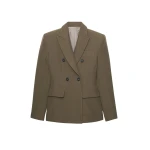 The-Frankie-Shop-Dina-Double-Breasted-Blazer-Khaki-coveti-scaled83149_nobg The Frankie Shop Dina Double Breasted Blazer - Khaki - Oversized Minimalist Jackets in Green - Shop at Luxury Shoes