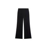 The Frankie Shop Dorotea Flared Pants - Black - Oversized Minimalist Pants in Black - Shop at Luxury Shoes 