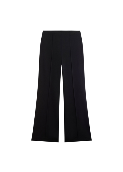 The Frankie Shop Dorotea Flared Pants - Black - Oversized Minimalist Pants in Black - Shop at Luxury Shoes 
