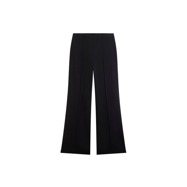 The Frankie Shop Dorotea Flared Pants - Black - Oversized Minimalist Pants in Black - Shop at Luxury Shoes 