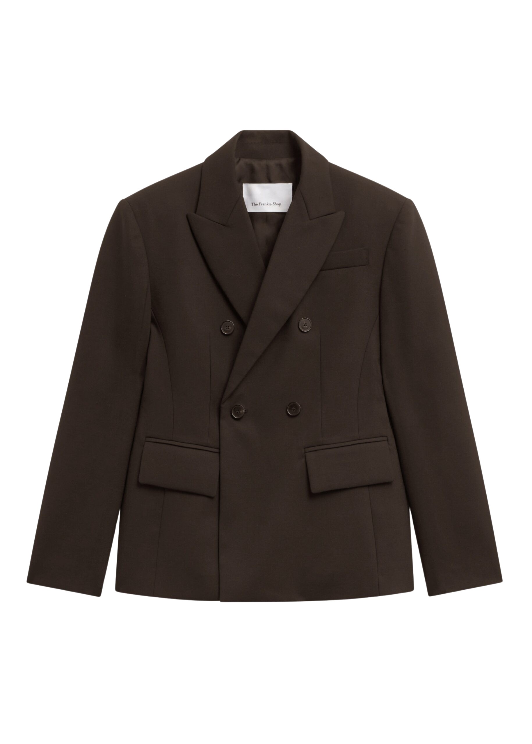 The Frankie Shop Doyer Cinched Blazer – Brown