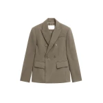 The Frankie Shop Doyer Cinched Blazer – Moss Green