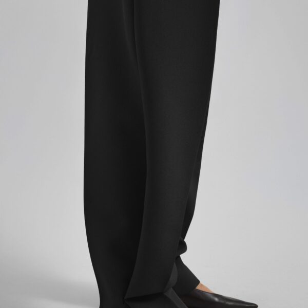 The Frankie Shop Doyer Pleated Trousers – Black, view 4