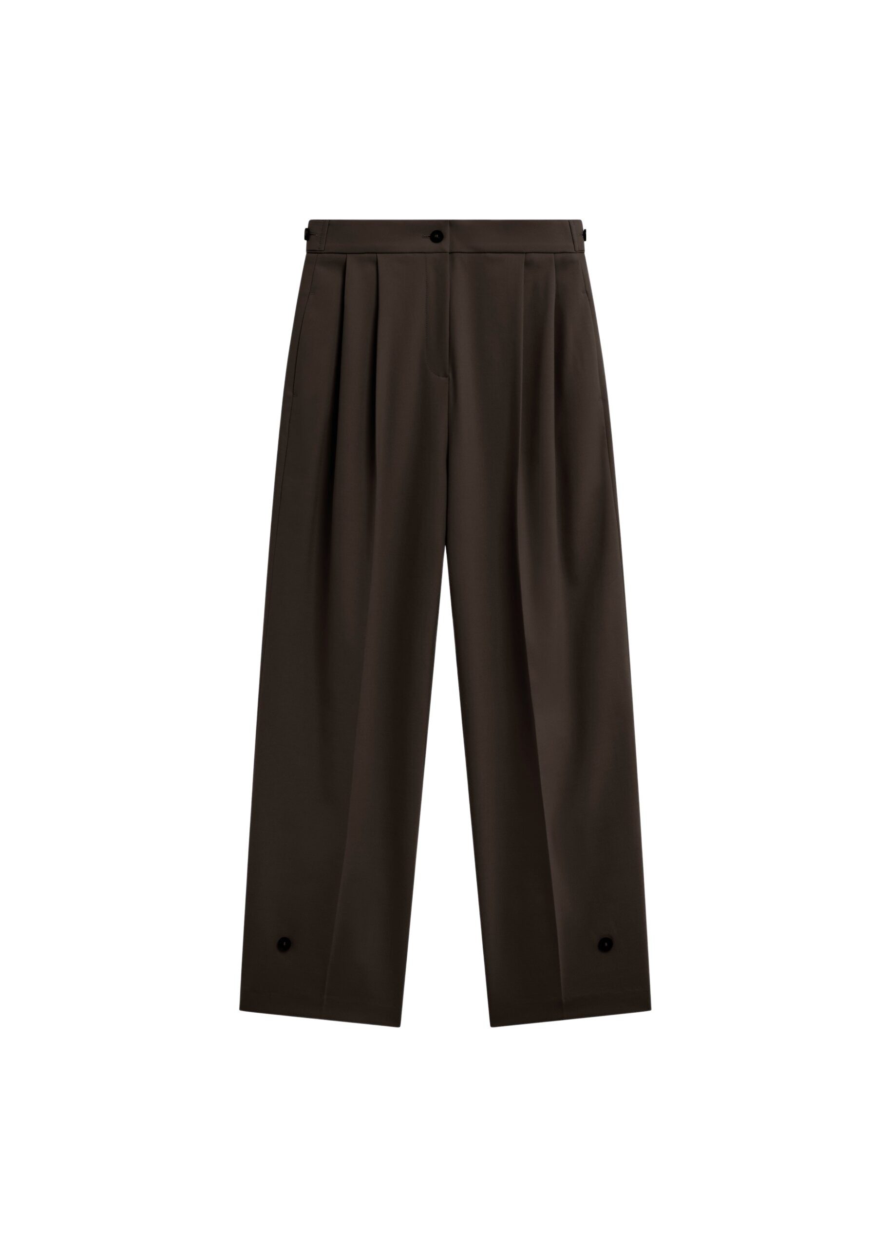 The Frankie Shop Doyer Pleated Trousers – Brown
