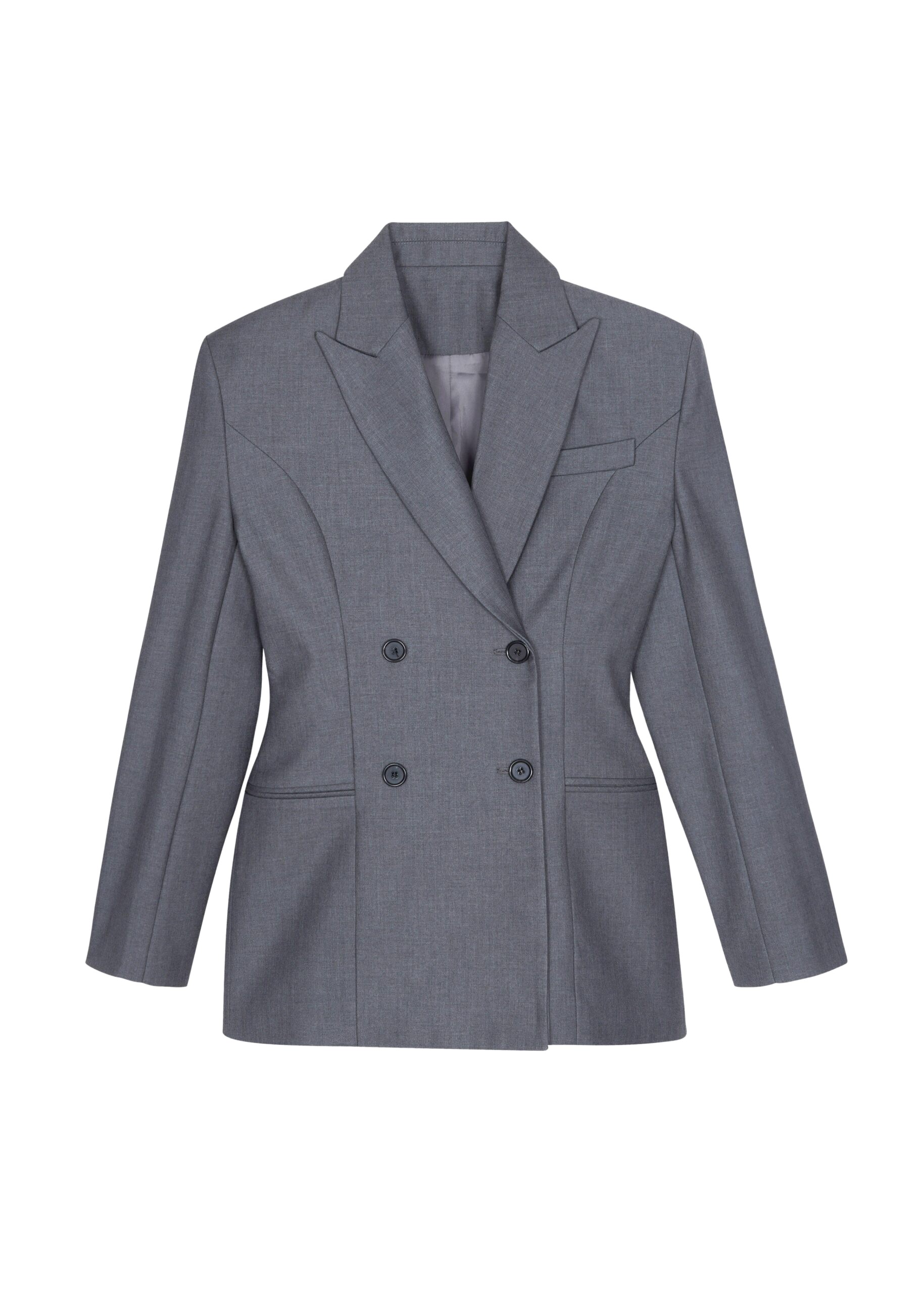 The Frankie Shop Dulverton Hourglass Blazer – Grey