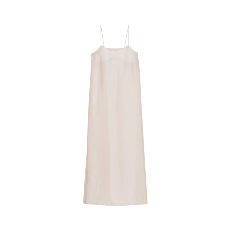 The Frankie Shop Dylana Sleeveless Maxi Dress - Faded Pink - Oversized Minimalist Dresses in Pink - Shop at Luxury Shoes 