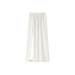 The Frankie Shop Elie Silk Fluid Maxi Skirt - Ivory - Oversized Minimalist Skirts in Ivory - Shop at Luxury Shoes 