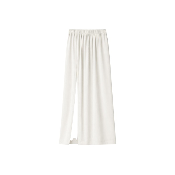 The Frankie Shop Elie Silk Fluid Maxi Skirt - Ivory - Oversized Minimalist Skirts in Ivory - Shop at Luxury Shoes 