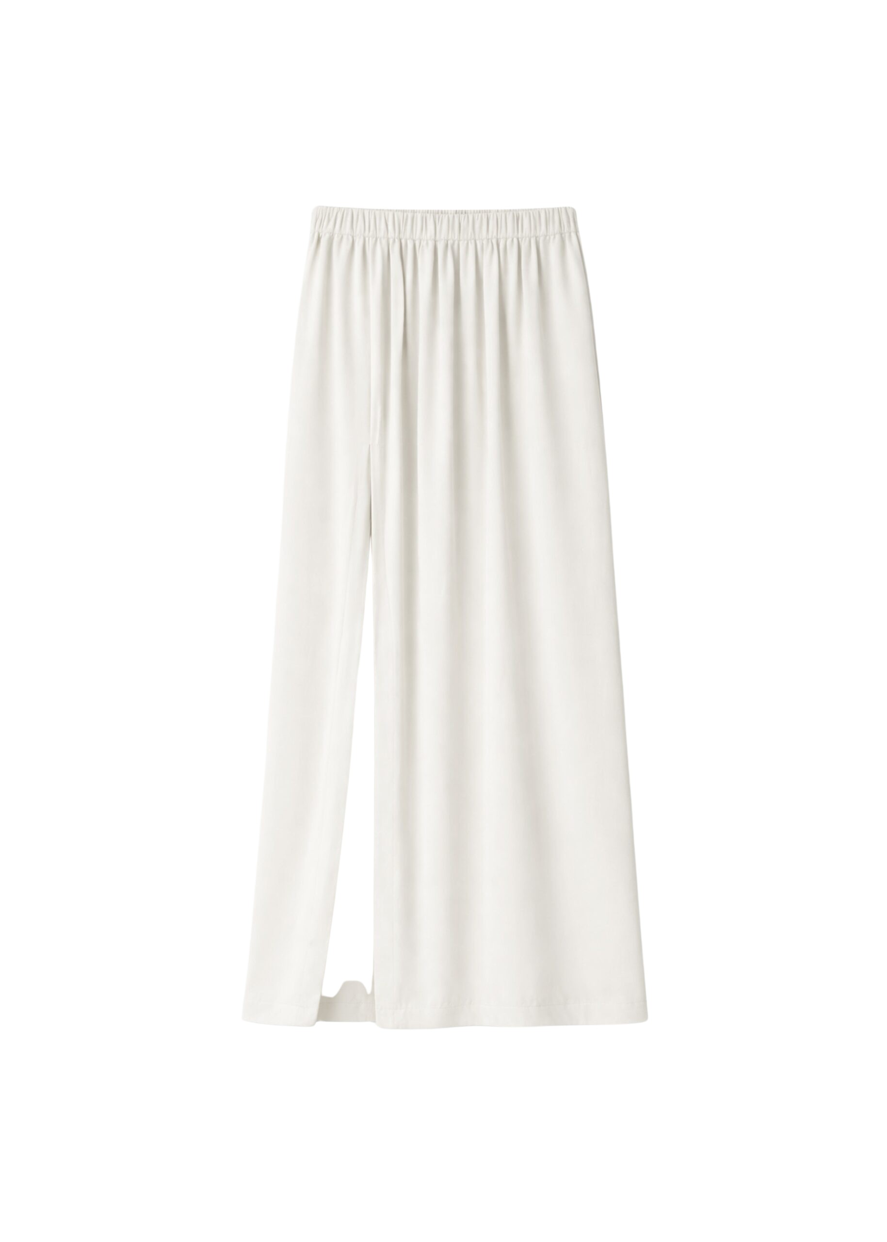 The Frankie Shop Elie Silk Fluid Maxi Skirt - Ivory - Oversized Minimalist Skirts in Ivory - Shop at Luxury Shoes 