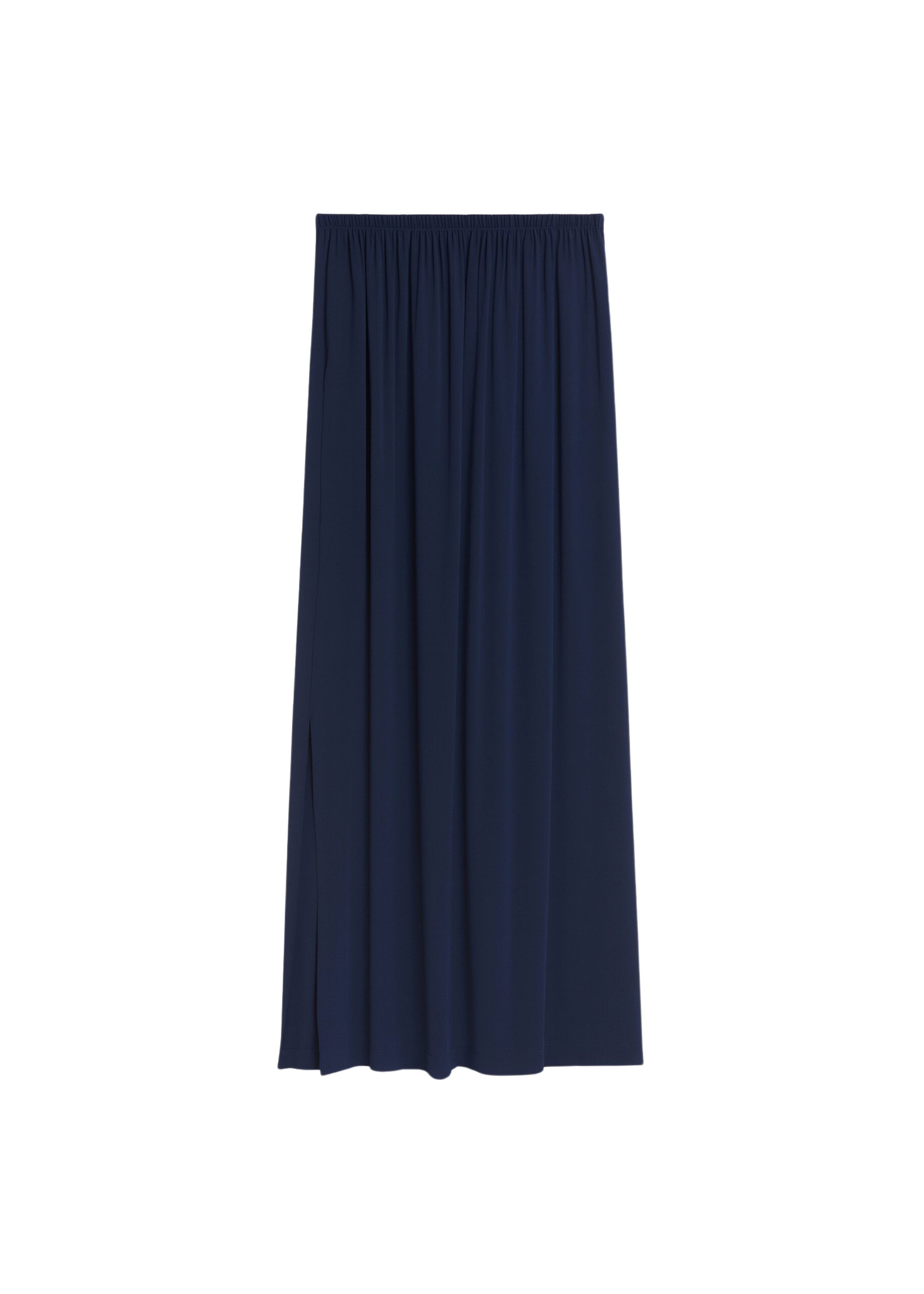 The Frankie Shop Elie Silk Fluid Maxi Skirt - Navy - Oversized Minimalist Skirts in Blue - Shop at Luxury Shoes 