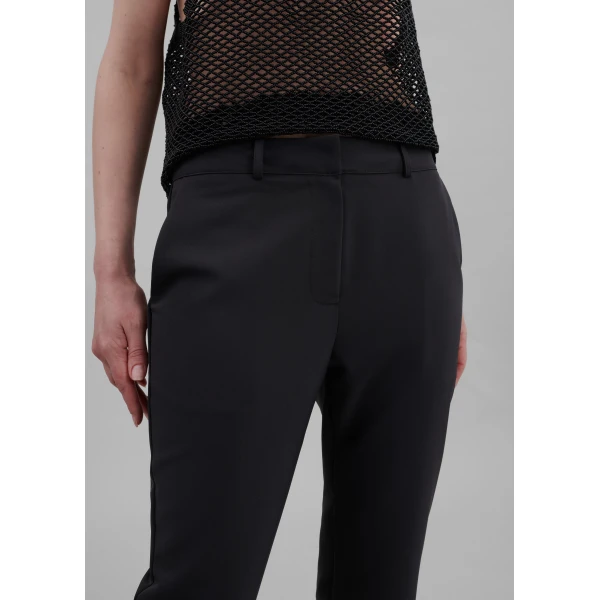 The Frankie Shop Emersyn Capri Pants - Black - Oversized Minimalist Pants in Black - Shop at Luxury Shoes 