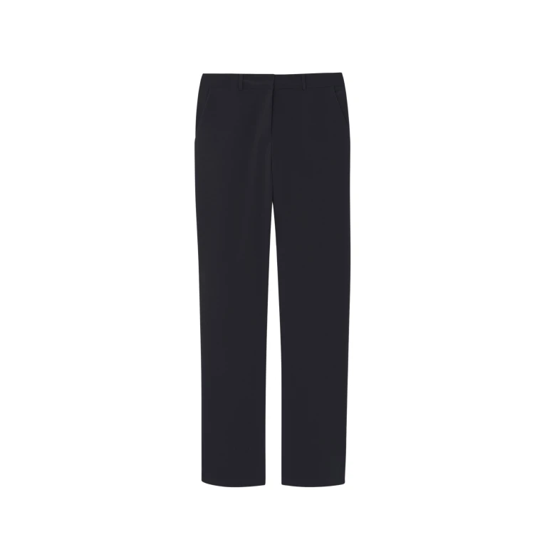 The Frankie Shop Emersyn Capri Pants - Black - Oversized Minimalist Pants in Black - Shop at Luxury Shoes 