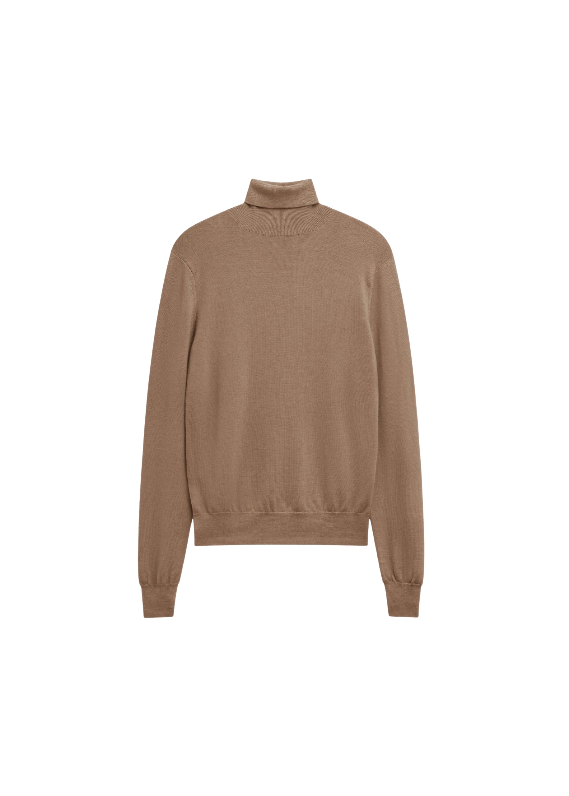 The Frankie Shop Eve Thin Turtleneck Sweater – Camel