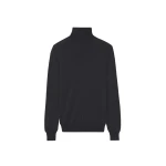 The Frankie Shop Eve Thin Turtleneck Sweater - Dark Grey Melange - Oversized Minimalist Knitwear in Grey - Shop at Luxury Shoes 