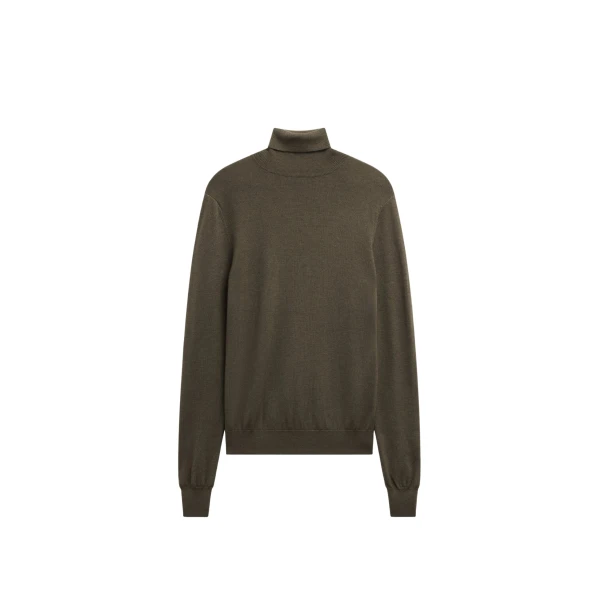 The Frankie Shop Eve Thin Turtleneck Sweater – Olive