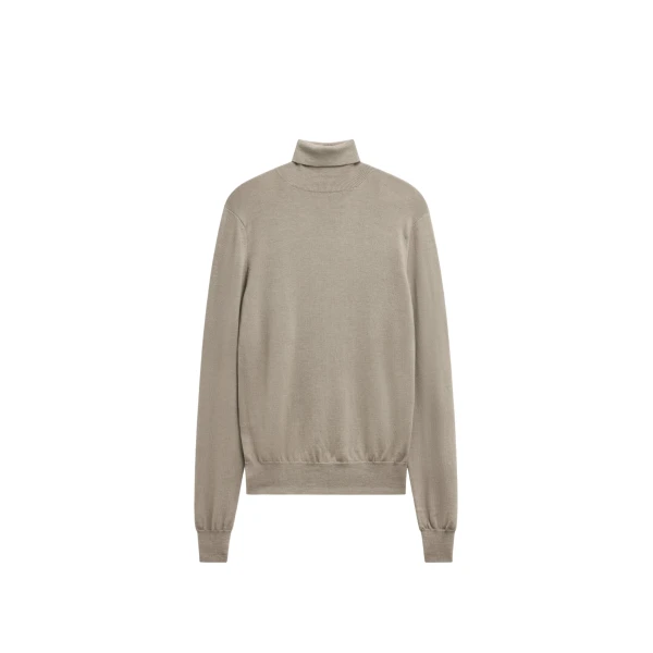 The Frankie Shop Eve Thin Turtleneck Sweater - Taupe - Oversized Minimalist Knitwear in Beige - Shop at Luxury Shoes 