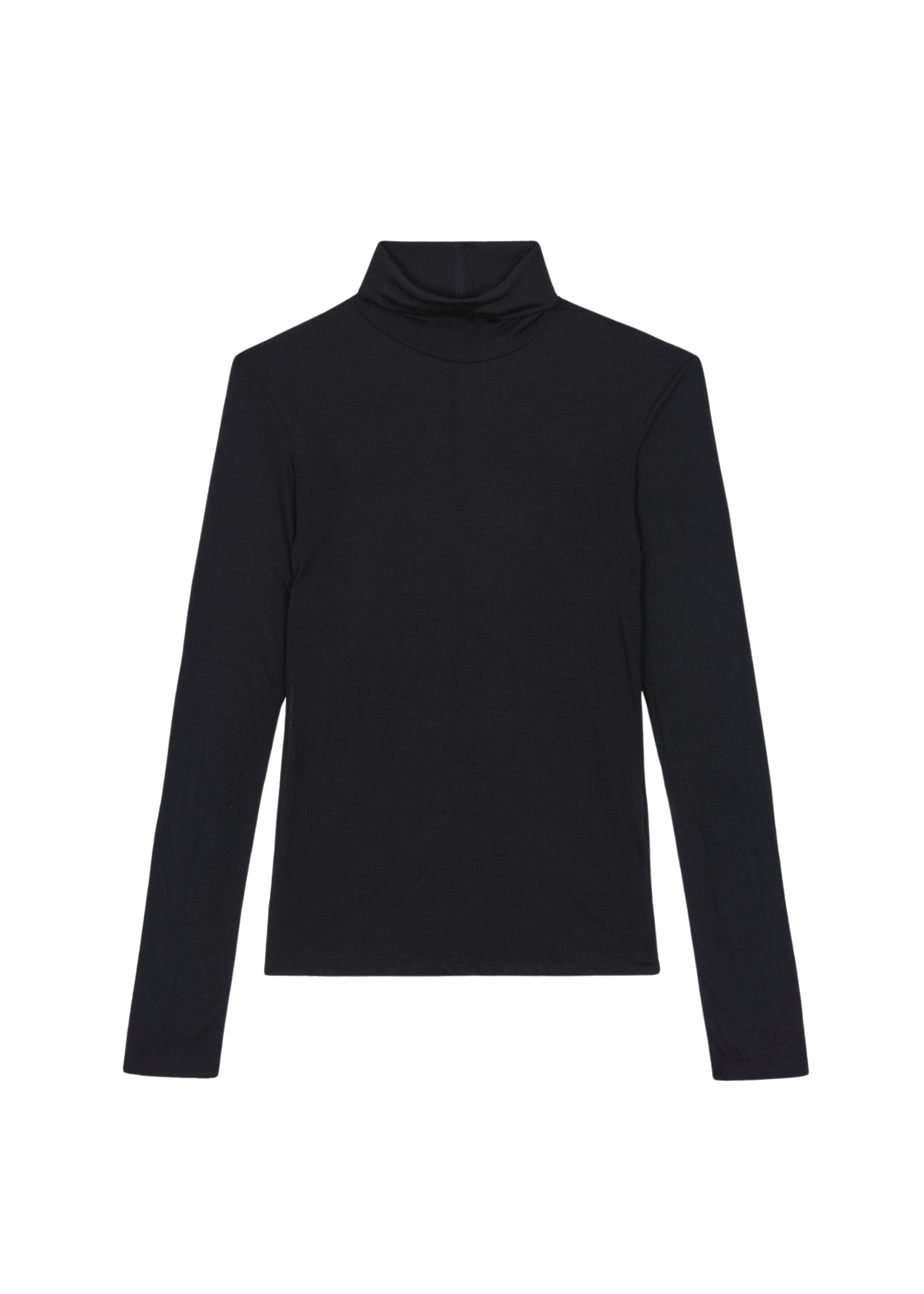 The Frankie Shop Evren Sheer Turtleneck - Black - Oversized Minimalist Knitwear in Black - Shop at Luxury Shoes 