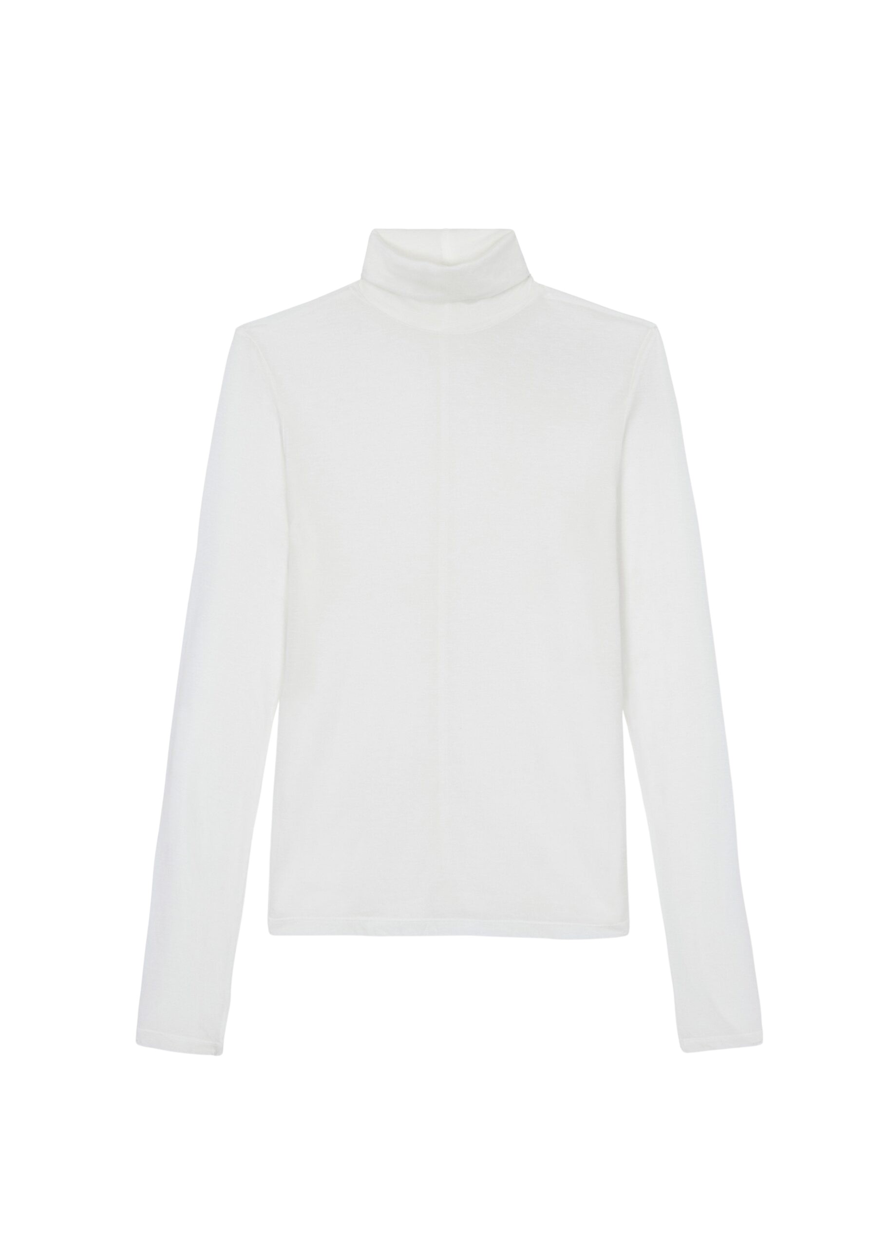 The Frankie Shop Evren Sheer Turtleneck - White - Oversized Minimalist Knitwear in White - Shop at Luxury Shoes 