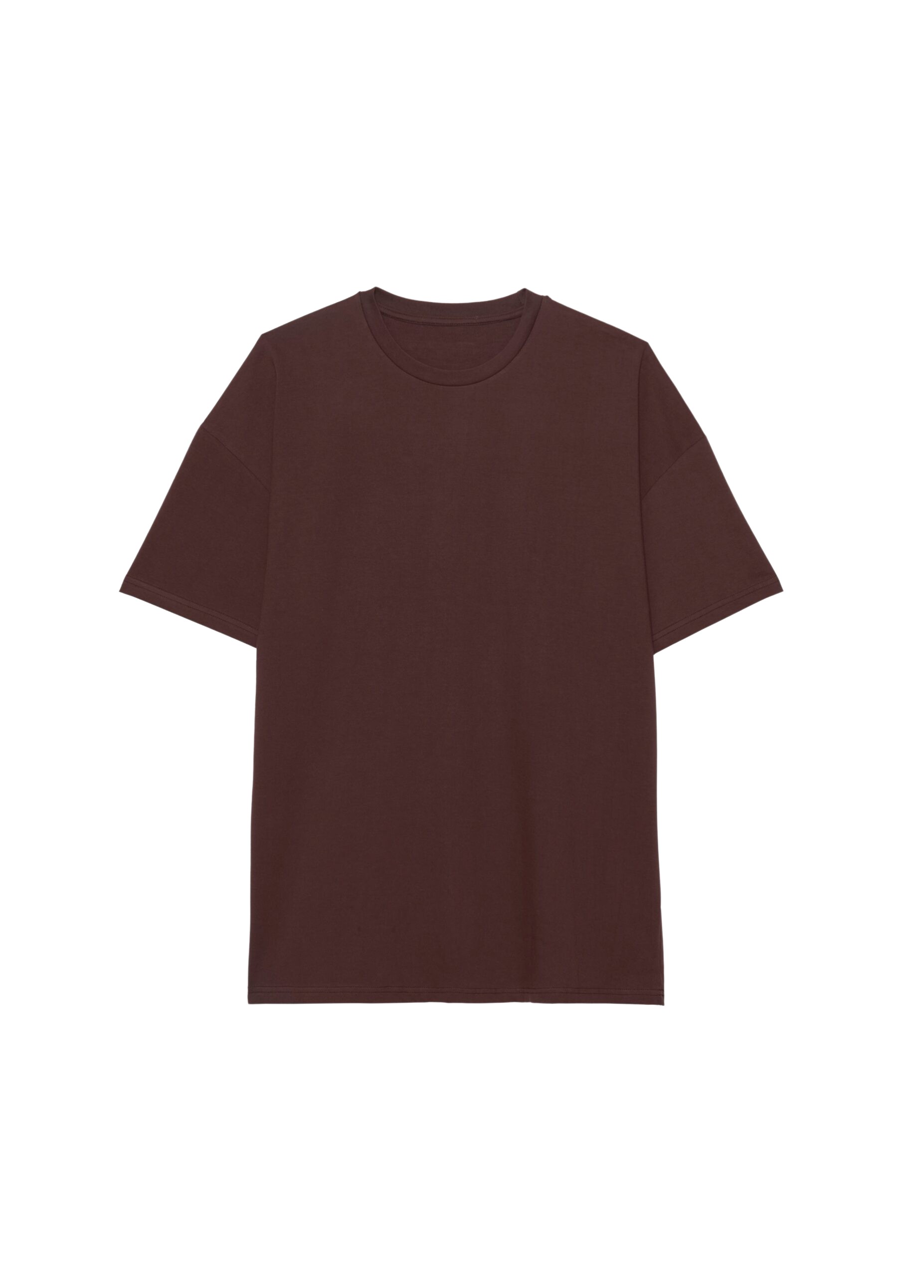 The Frankie Shop Faro Boxy Tee - Brown - Oversized Minimalist Tops in Beige - Shop at Luxury Shoes 