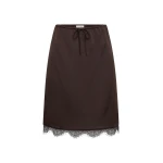 The Frankie Shop Fine Lace Skirt - Bark - Oversized Minimalist Skirts in Beige - Shop at Luxury Shoes 