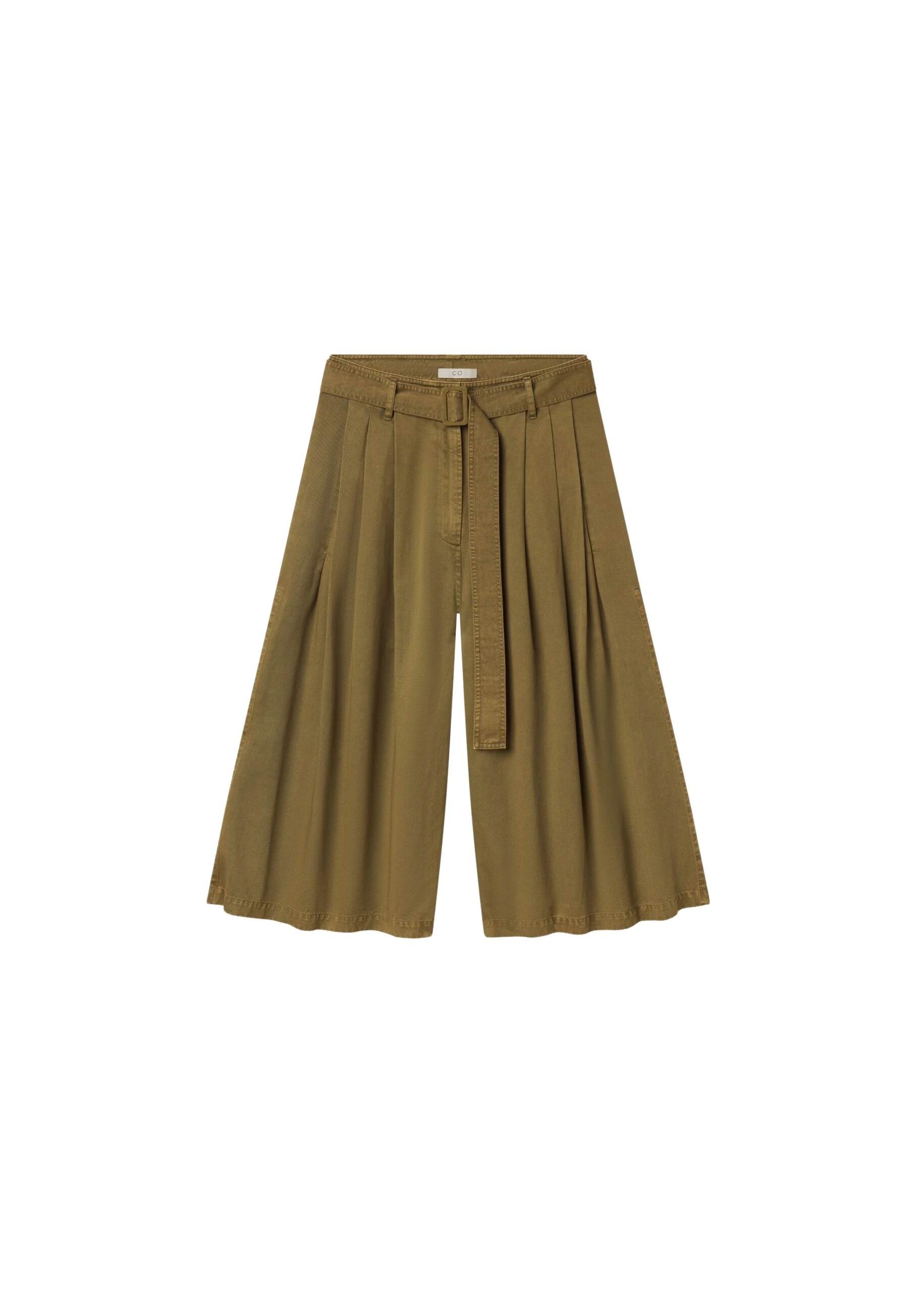 The-Frankie-Shop-Garment-Dye-Pleated-Culotte-Avocado-coveti-scaled30910_nobg The Frankie Shop Garment Dye Pleated Culotte - Avocado - Oversized Minimalist Shorts in Green - Shop at Luxury Shoes