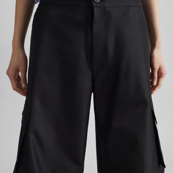 The Frankie Shop Geilo Barrel Leg Pants – Black, view 5