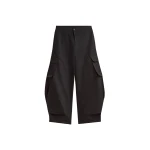 The Frankie Shop Geilo Barrel Leg Pants - Black - Oversized Minimalist Pants in Black - Shop at Luxury Shoes 