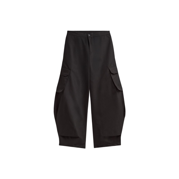 The Frankie Shop Geilo Barrel Leg Pants - Black - Oversized Minimalist Pants in Black - Shop at Luxury Shoes 