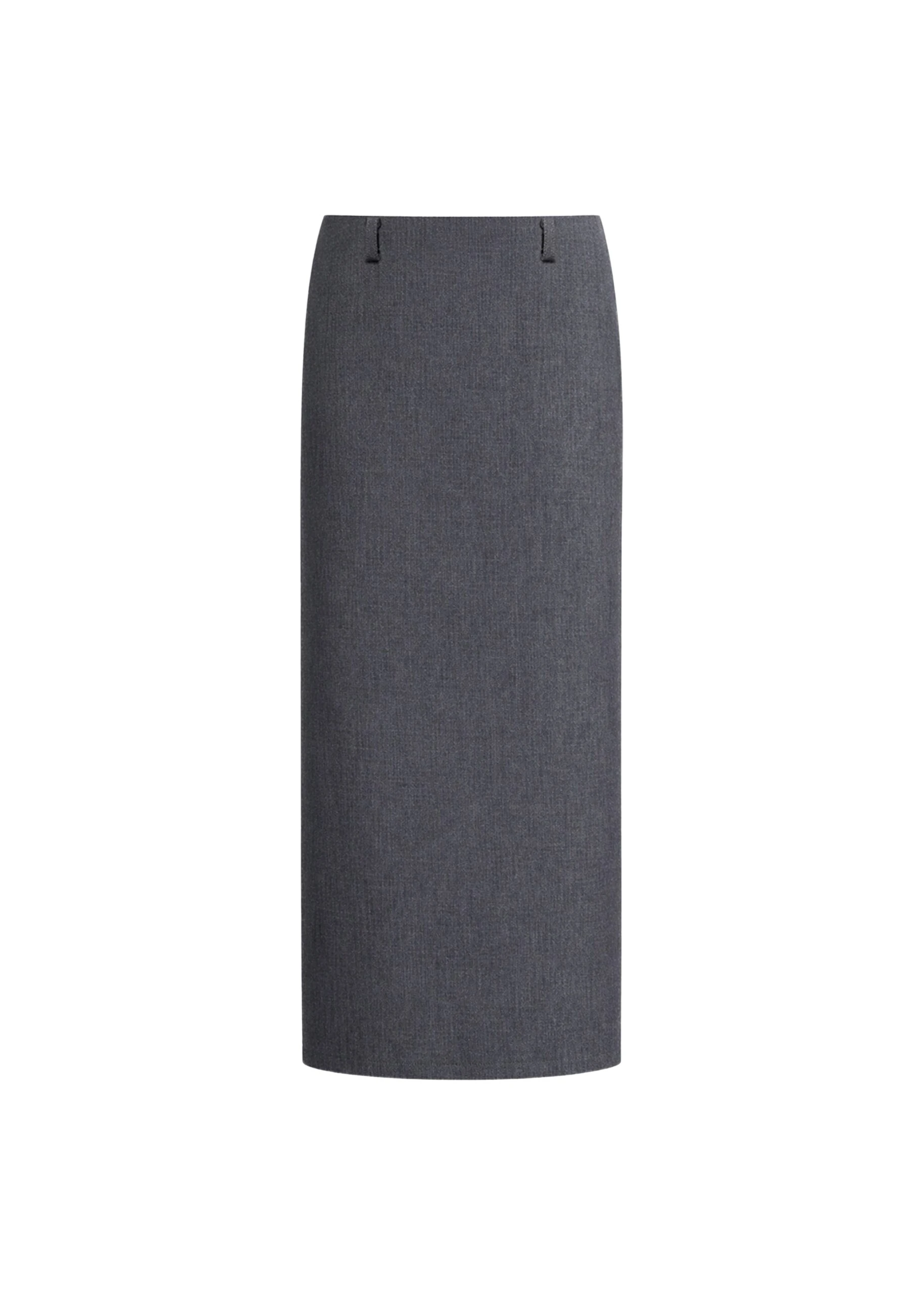 The Frankie Shop Gema Pencil Skirt – Dark Grey Melange