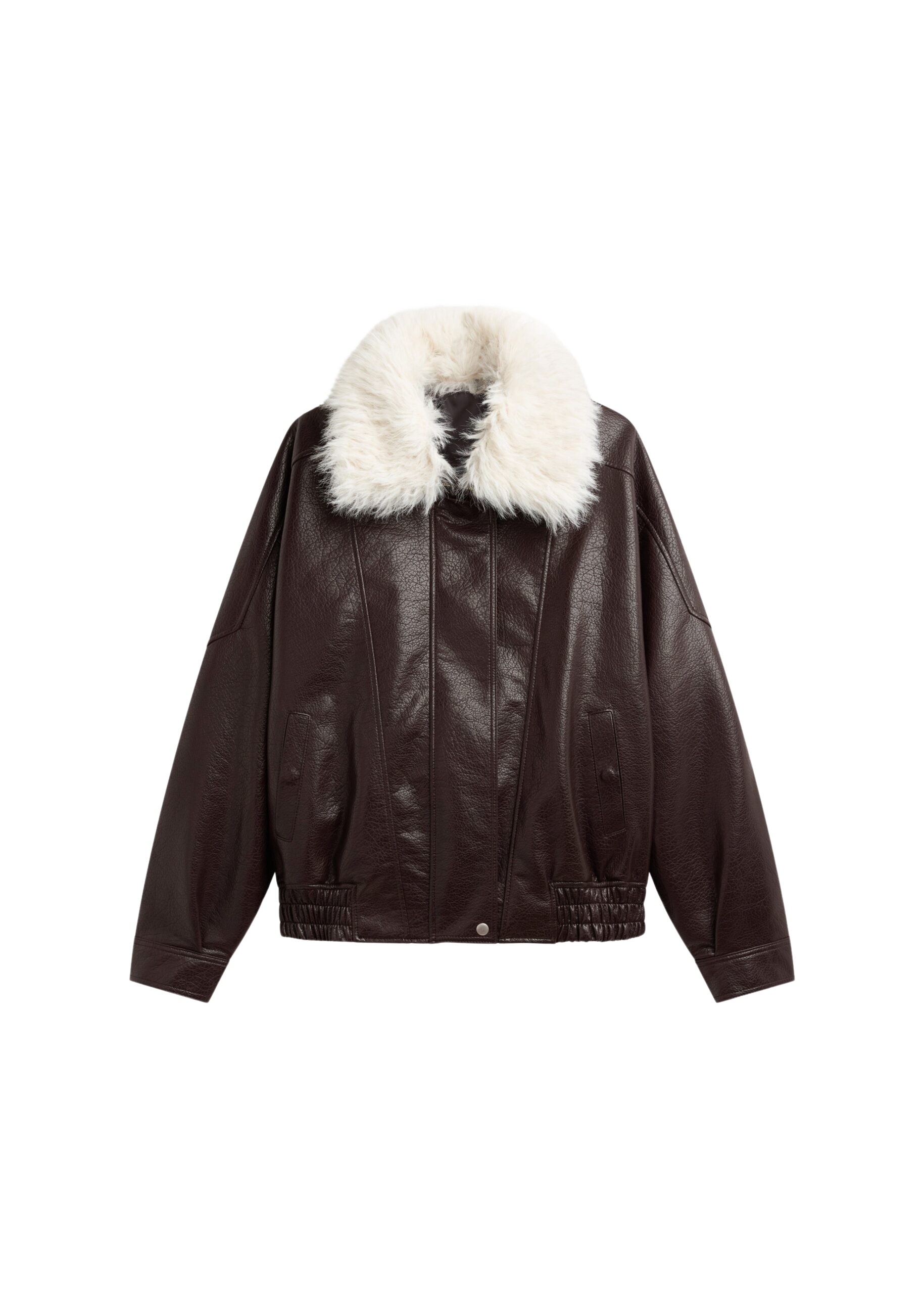 The Frankie Shop Gemonio Faux Leather Jacket – Brown
