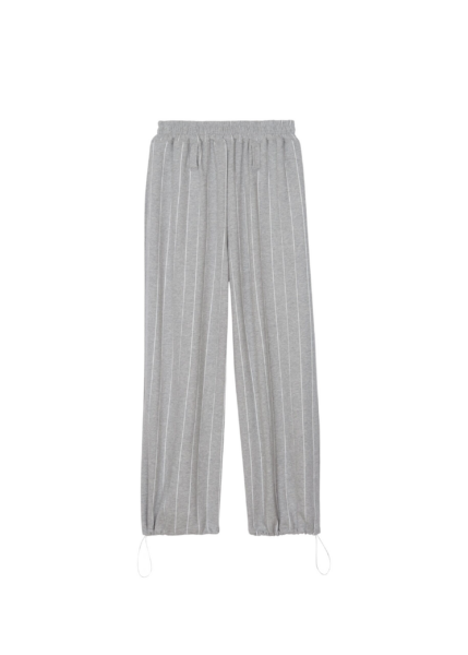 The Frankie Shop Gisby Striped Joggers - Grey - Oversized Minimalist Pants in Grey - Shop at Luxury Shoes 