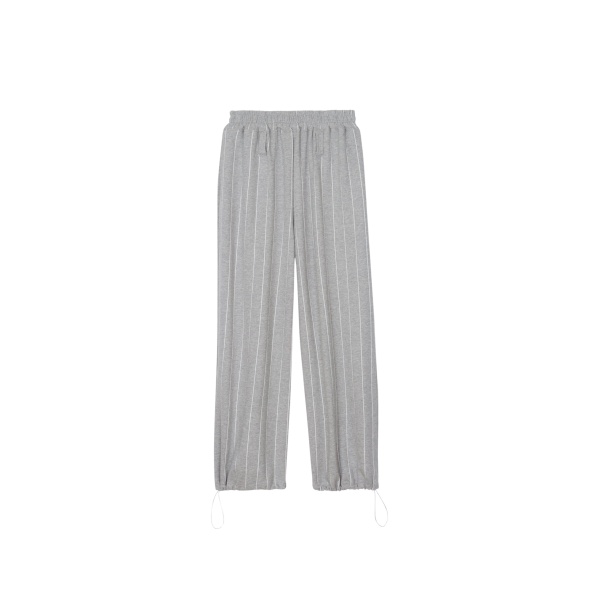 The Frankie Shop Gisby Striped Joggers - Grey - Oversized Minimalist Pants in Grey - Shop at Luxury Shoes 