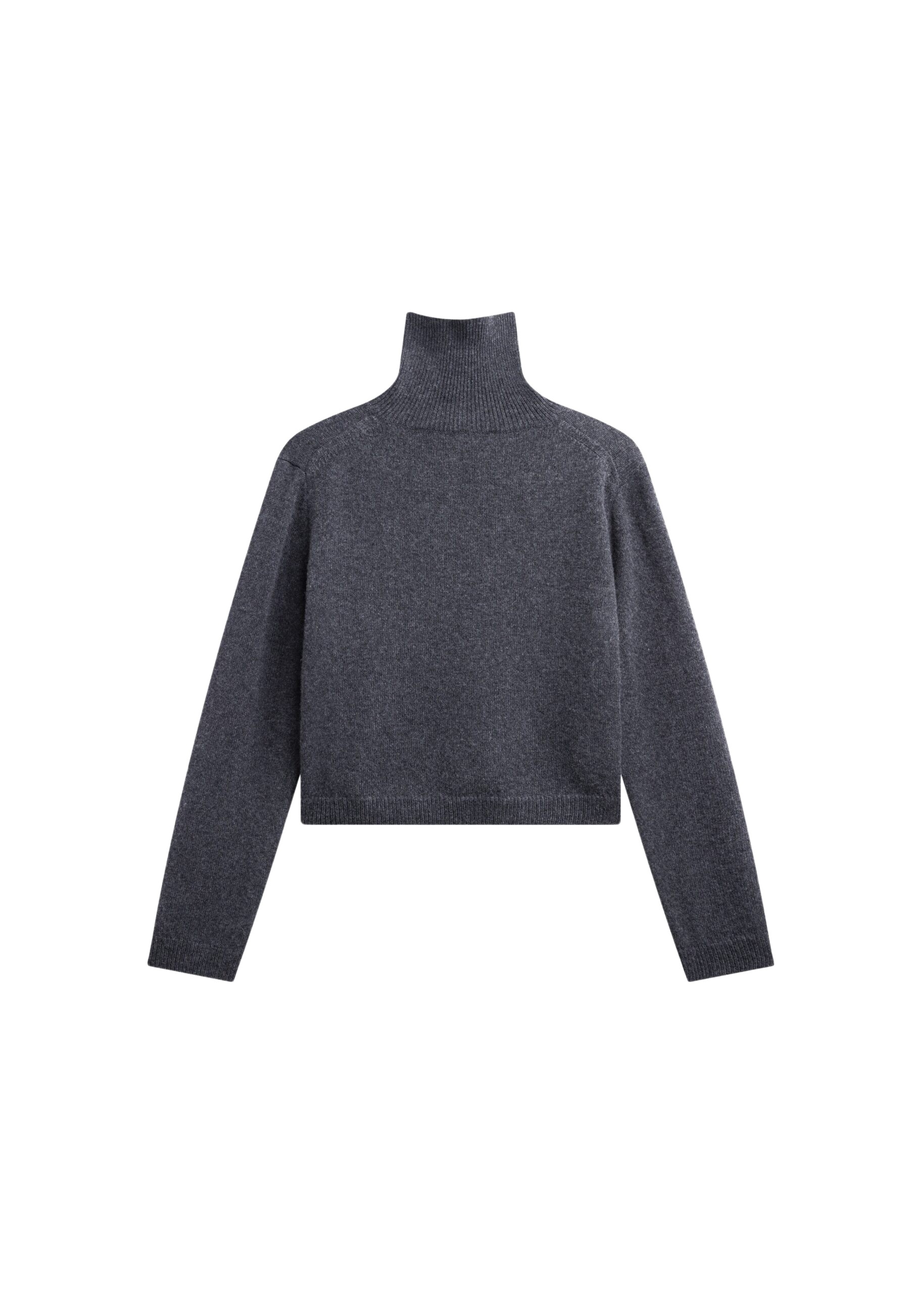 The Frankie Shop Grenaa Wool Turtleneck Sweater – Dark Grey