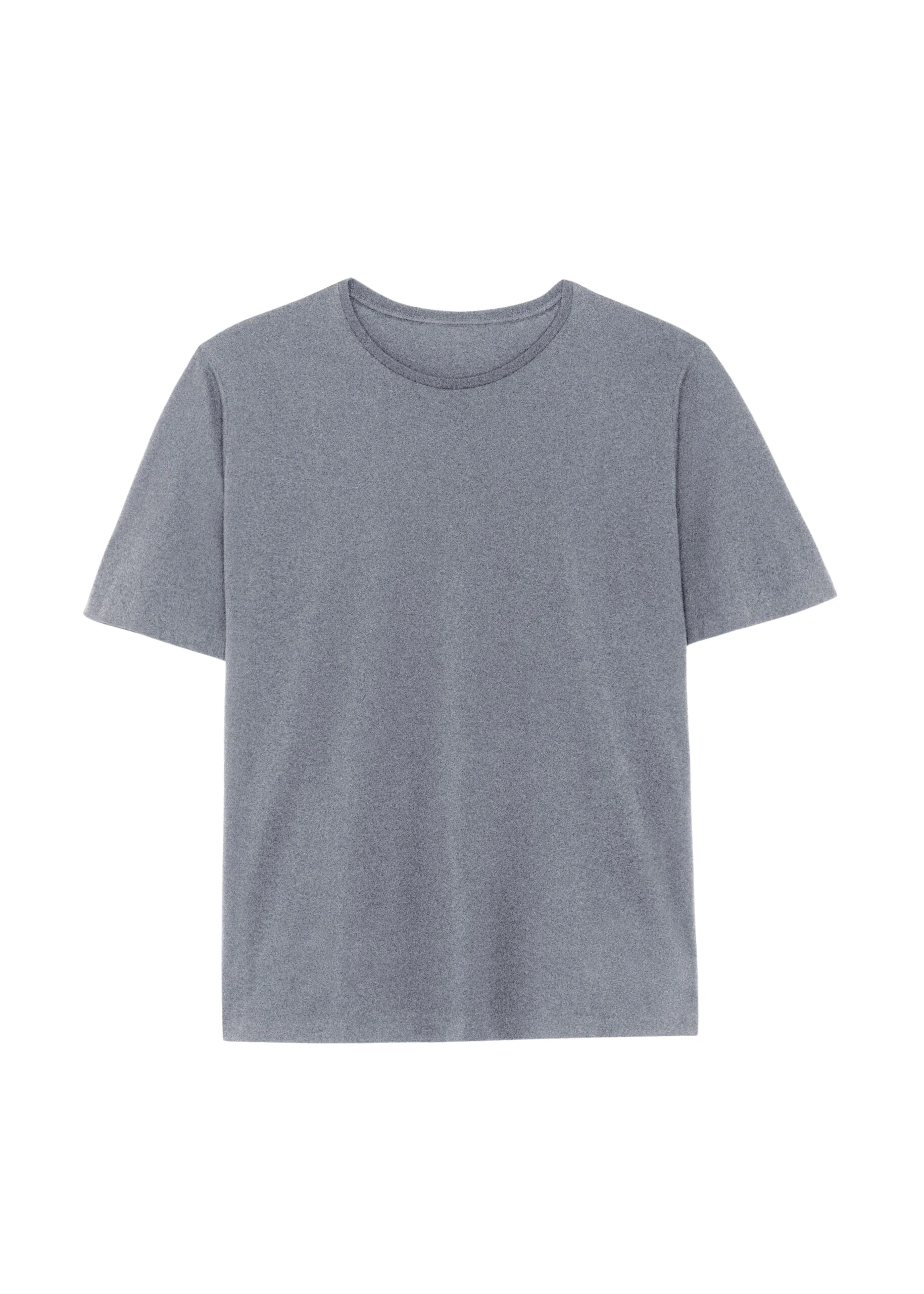 The Frankie Shop Harper Soft Organic T-Shirt – Dark Grey Melange Top