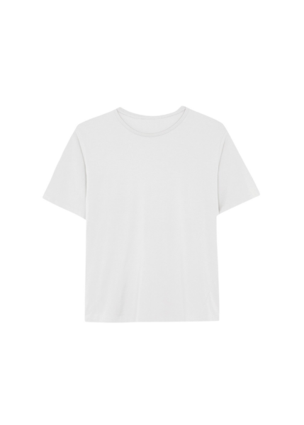 The Frankie Shop Harper Soft Organic T-Shirt - Off White - Oversized Minimalist Tops in White - Shop at Luxury Shoes 