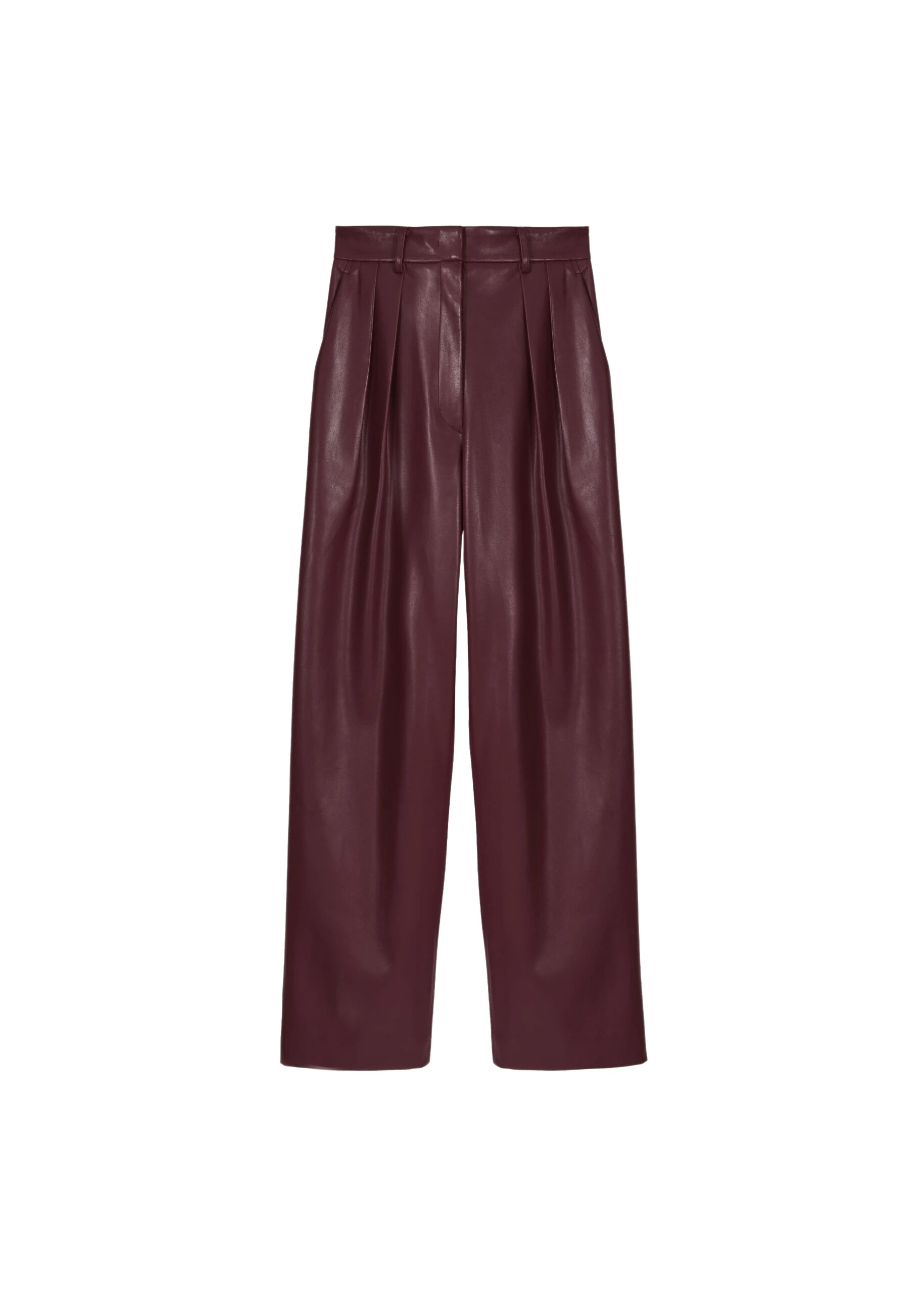 The-Frankie-Shop-Helsinki-Faux-Leather-Pants-Burgundy-coveti-scaled13169_nobg The Frankie Shop Helsinki Faux Leather Pants - Burgundy - Oversized Minimalist Pants in Red - Shop at Luxury Shoes