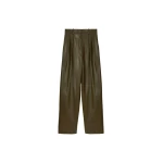 The Frankie Shop Helsinki Faux Leather Pants – Olive