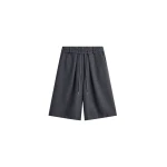 The Frankie Shop Hemavan Bermuda Shorts - Dark Grey - Oversized Minimalist Shorts in Grey - Shop at Luxury Shoes 