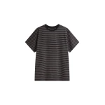 The Frankie Shop Hemse T-Shirt Dress - Black Multi Stripe - Oversized Minimalist Dresses in Multicolour - Shop at Luxury Shoes 