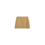 The Frankie Shop Hera Cotton Mini Skirt - Camel - Oversized Minimalist Skirts in Beige - Shop at Luxury Shoes 