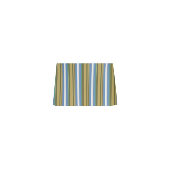 The Frankie Shop Hera Mini Skirt - Green Multi Stripe - Oversized Minimalist Skirts in Multicolour - Shop at Luxury Shoes 