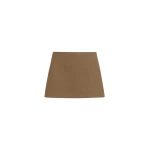 The Frankie Shop Hera Satin Mini Skirt - Brown - Oversized Minimalist Skirts in Beige - Shop at Luxury Shoes 