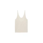 The Frankie Shop Islay Open-Back Knit Tank - Beige - Oversized Minimalist Tops in Beige - Shop at Luxury Shoes 