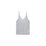 The Frankie Shop Islay Open-Back Knit Tank - Grey - Oversized Minimalist Tops in Grey - Shop at Luxury Shoes 