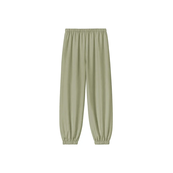 The Frankie Shop Isola Fluid Balloon Pants - Sage - Oversized Minimalist Pants in Green - Shop at Luxury Shoes 
